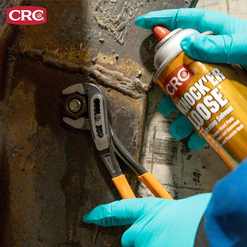 CRC Knock'er Loose Penetrating Solvent - Industrial Grade Lubricant | 13 Oz, Pack of 12