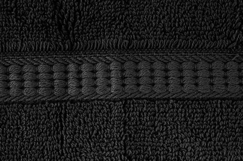 Utopia Towels [12 Pack Premium Wash Cloths Set (12 x 12 Inches) 100% Cotton Ring Spun, Highly Absorbent and Soft Feel Essential Washcloths for Bathroom, Spa, Gym, and Face Towel (Black)