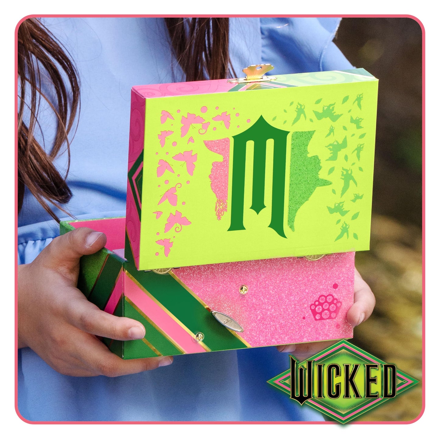Mini Treasures Wicked Jewelry Box for Girls - Musical Jewelry Box with Spinning Figurine, Wicked Toys for Kids Ages 3-5