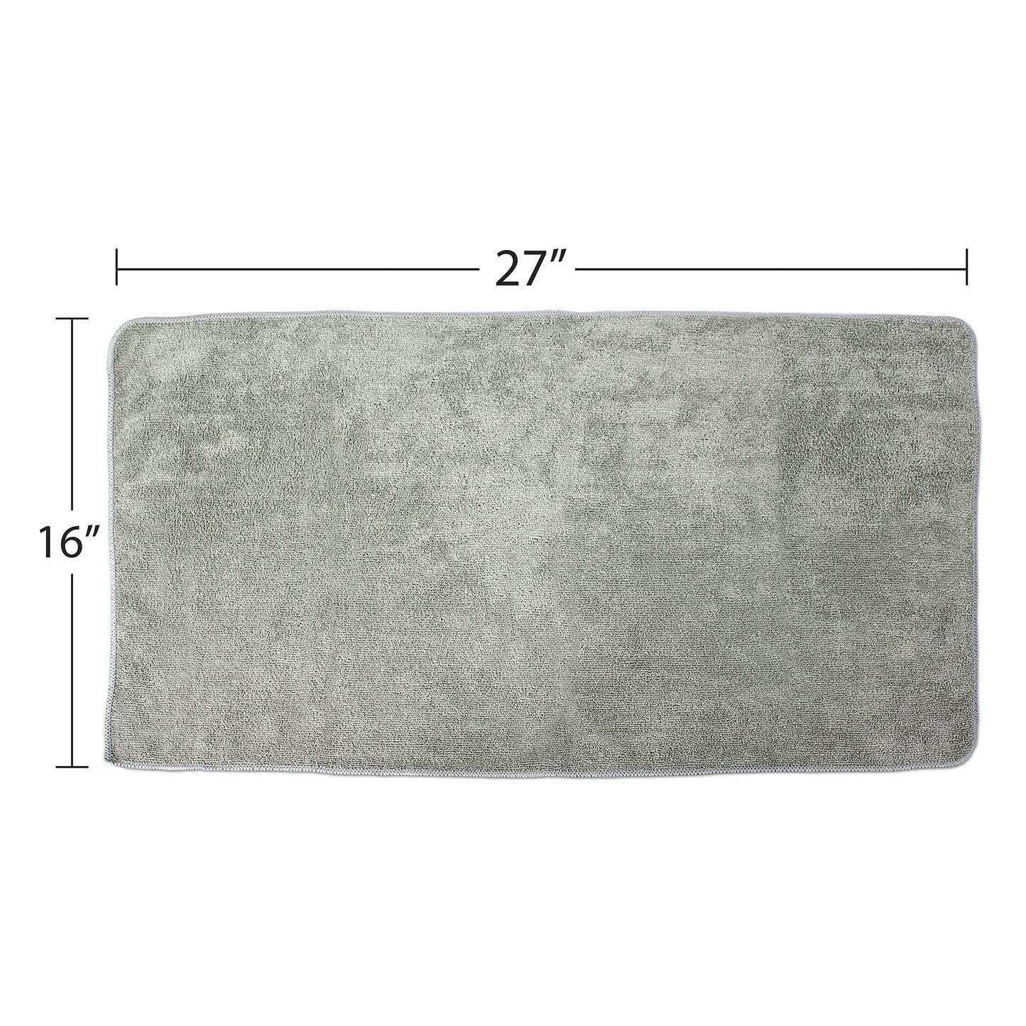 Eurow Microfiber Gym Towels, Super Absorbent & Quick Drying Sweat Towels for Fitness, Sports, Yoga, Workout, Sauna, Face & Equipment, Soft & Reusable,16x27 Inches, 6-Pack, Gray