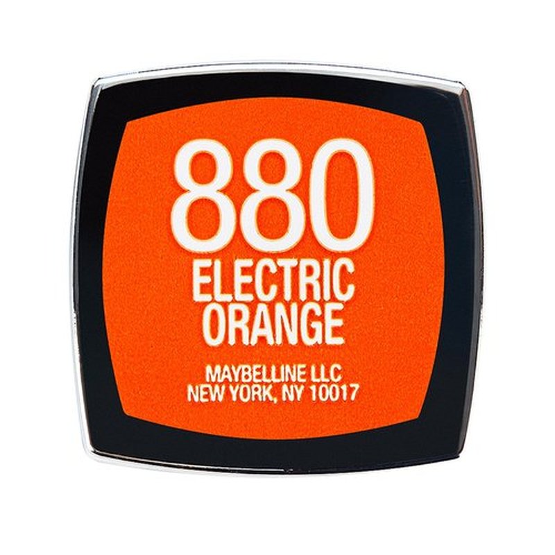 Maybelline New York Color Sensational Orange Lipstick, Satin Lipstick, Electric Orange, 0.15 oz,Pack of 1