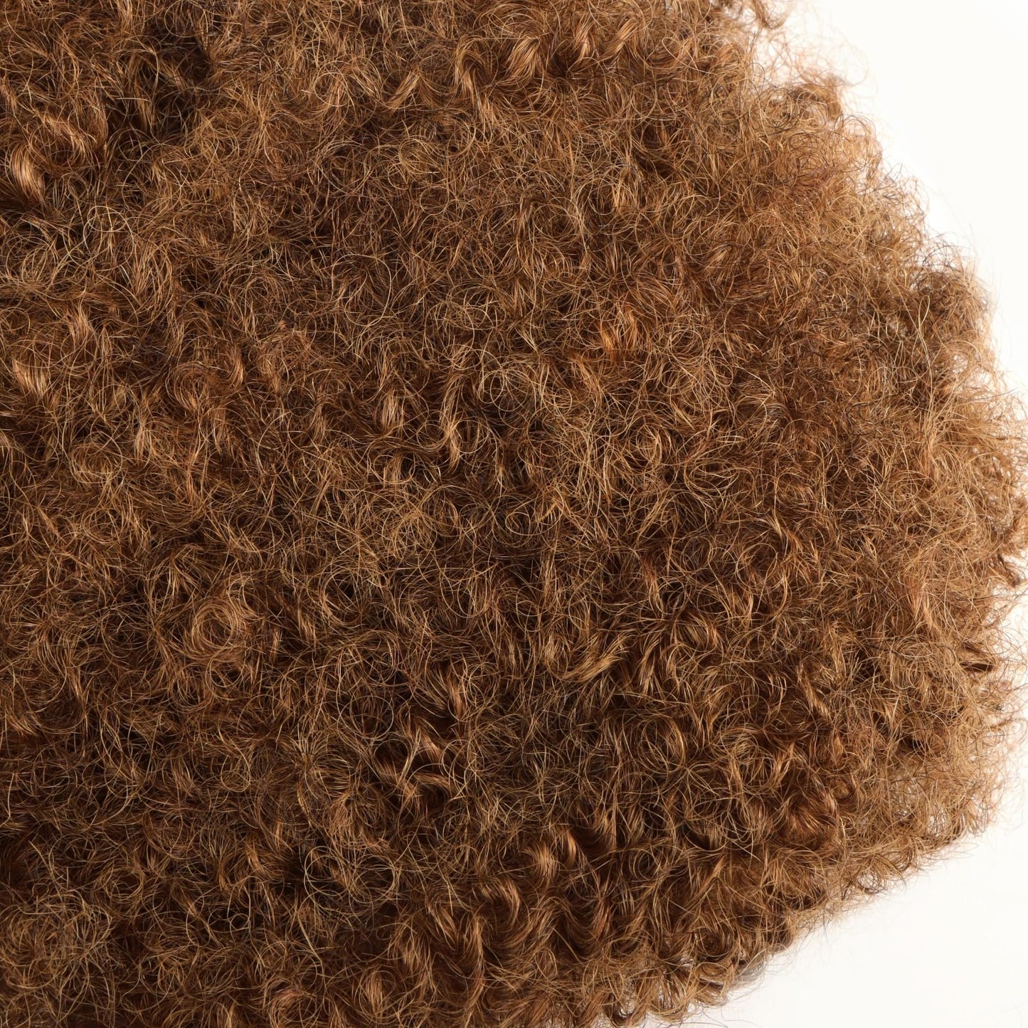 Curly Que Locs Afro Kinky Hair Bulk For Dreadlock Extensions, Repair Locs, Braiding, Crochet Hair for Black Women 8 inch, 30g pack (#8 - Light Brown)