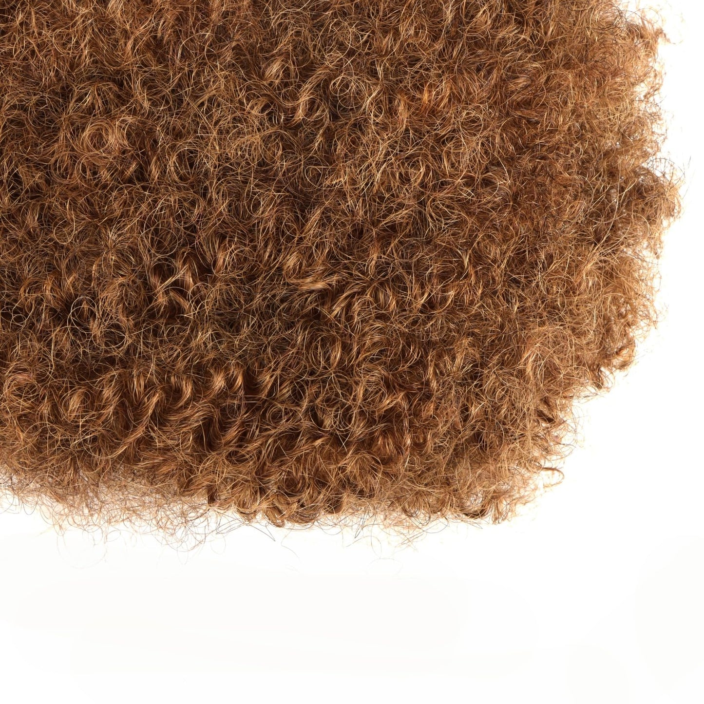 Curly Que Locs Afro Kinky Hair Bulk For Dreadlock Extensions, Repair Locs, Braiding, Crochet Hair for Black Women 8 inch, 30g pack (#8 - Light Brown)