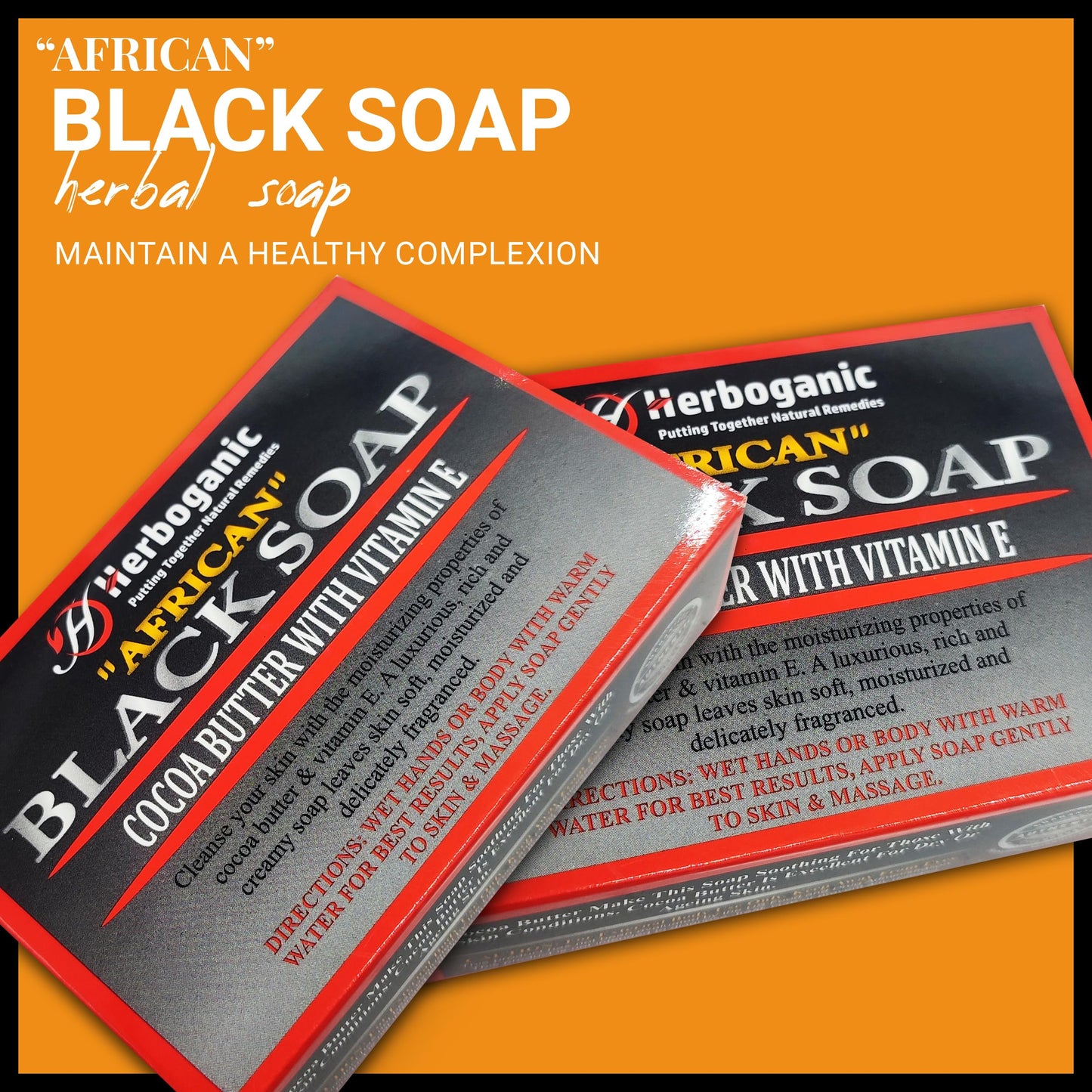 HERBOGANIC herbal Soaps pack of 6 for Men and Women Parent 5 Oz