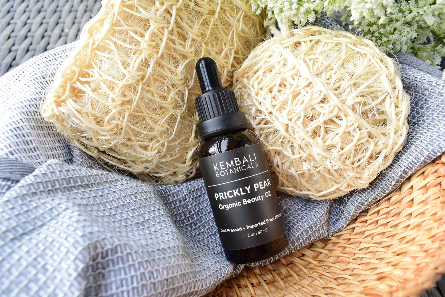 KEMBALI BOTANICALS Prickly Pear Seed Oil, Organic, 100% Pure, Cold-Pressed-Unrefined, for Skin, Hair, Nails. Premium Quality, Imported from Morocco