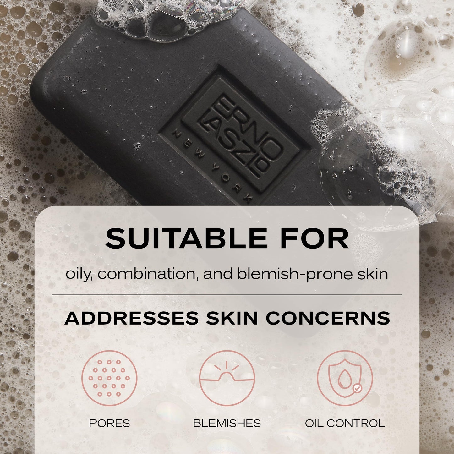 Erno Laszlo Sea Mud Deep Cleansing Face Wash Bar, Detox Charcoal Soap Bar with Dead Sea Mud, Removes Excess Oil, Unclogs Pores, Gently Exfoliates & Purifies Skin, For Oily, Blemish-Prone Skin, 3.4 oz