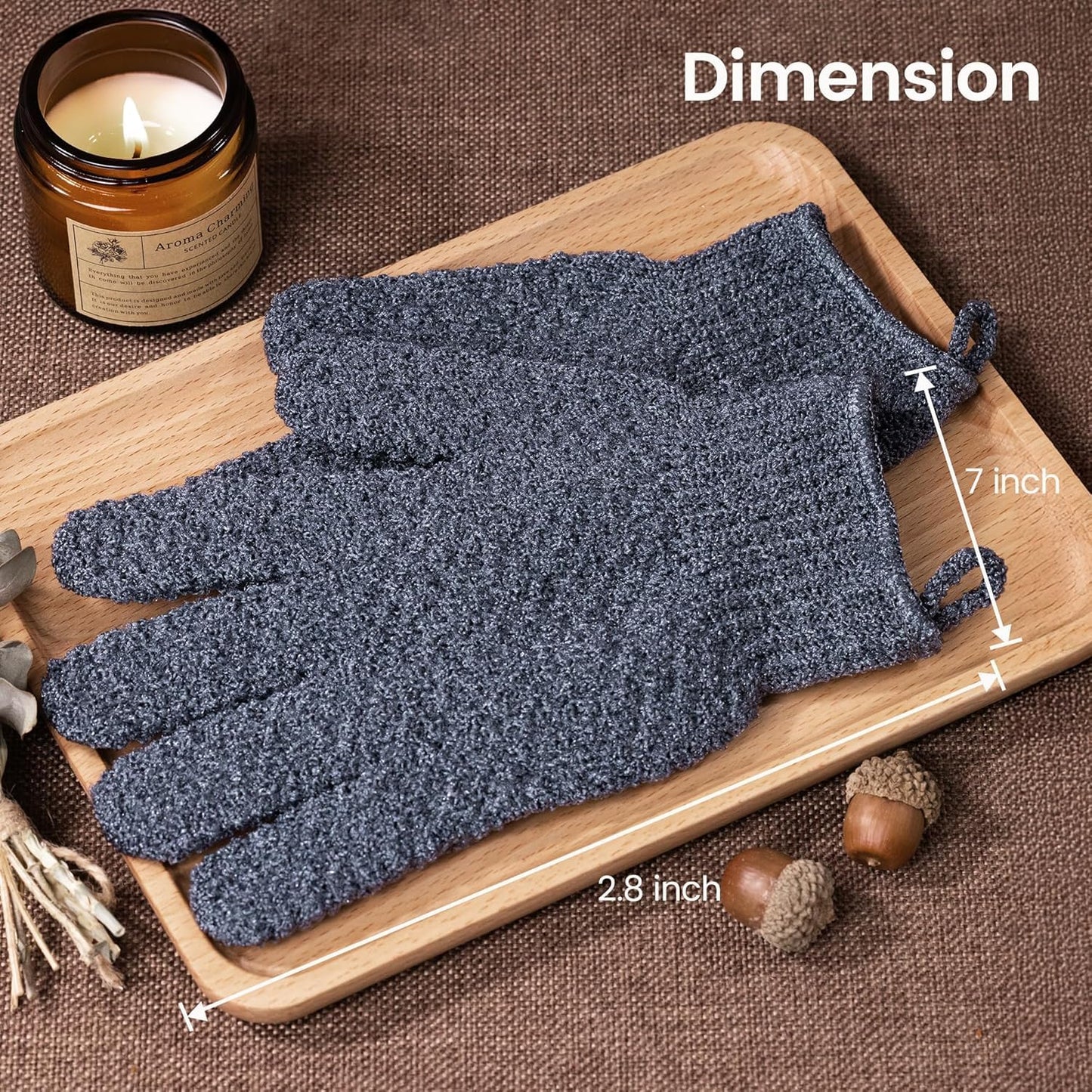 Yiclick 12Pcs Heavy Exfoliating Gloves, Body Scrub Glove For Shower Bath, Body Scrub Exfoliator, Exfoliating Body Scrubber for Bath Shower Exfoliation, Exfoliate Sponge Loofah Washcloth Mitt Men Women