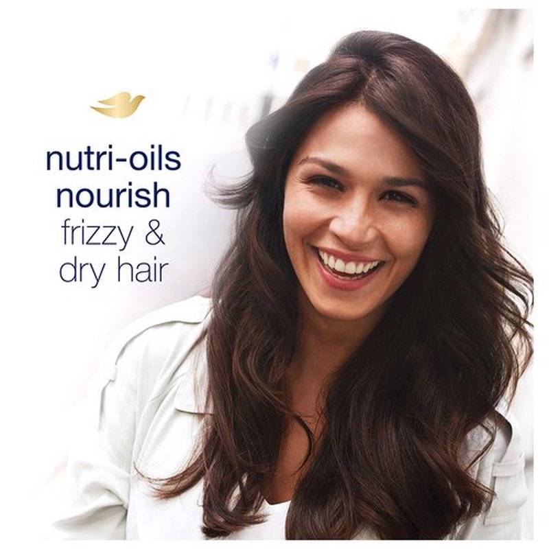 Dove Nutritive Solutions Dry Hair Shampoo for Frizz Control Oil Therapy with Nutri-Oils Moisturizing Shampoo Formula Smooths Hair 12 oz, 4 Count
