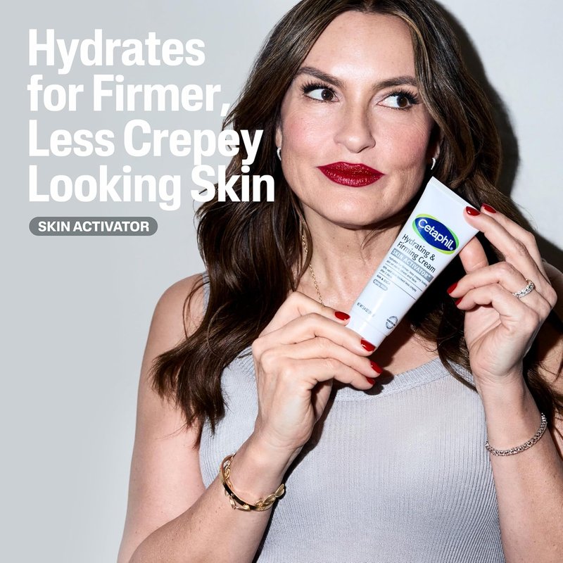 Cetaphil Hydrating & Firming Cream - Mandelic Acid & CICA | 3.4 oz for Face, Neck & Chest