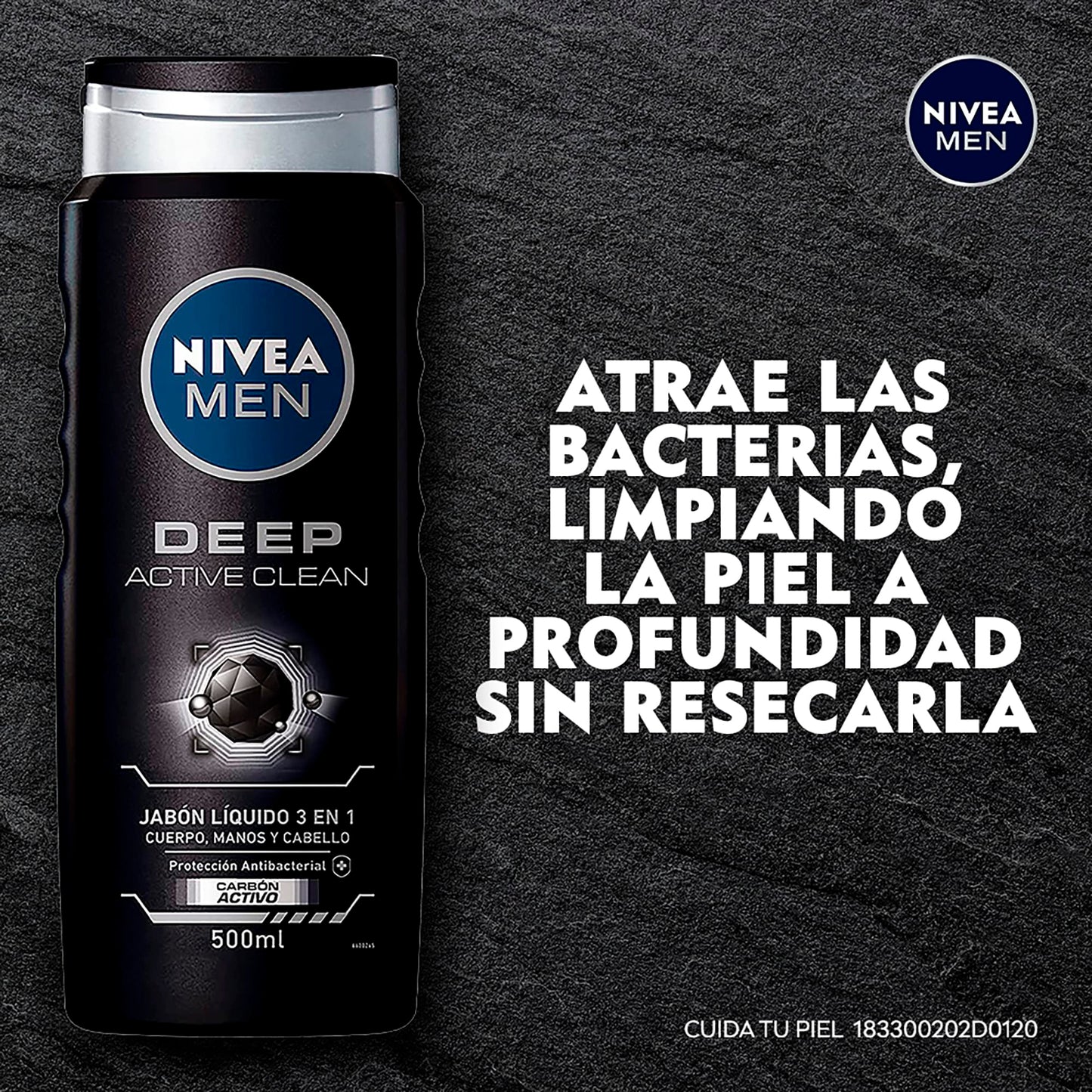 Nivea For Men Active Clean Body Wash - 16.9 oz