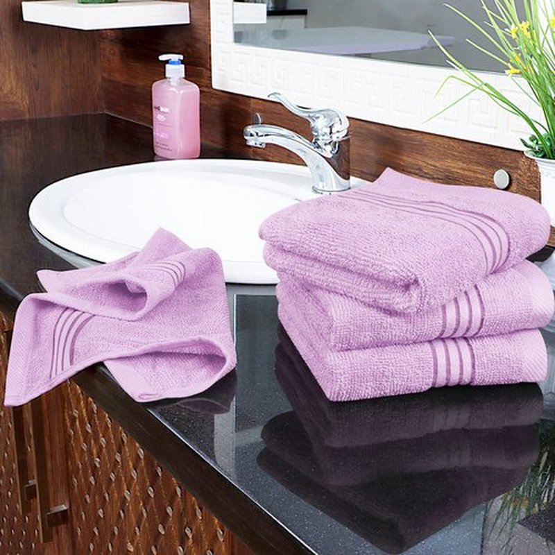 Utopia Towels - Luxury Wash Cloths Set (12 x 12 Inches) 600 GSM 100% Cotton Ring Spun, Highly Absorbent and Soft Feel Washcloths for Bathroom, Spa, Gym, and Face Towel (Lavender) (216 Pack)