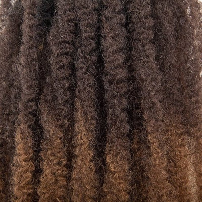 Marley Hair 18 Inch Marley Twist Hair Afro Twist Marley Braiding Hair for Faux Locs Crochet Hair Synthetic Hair Extensions(1B/4/30, 18inch)