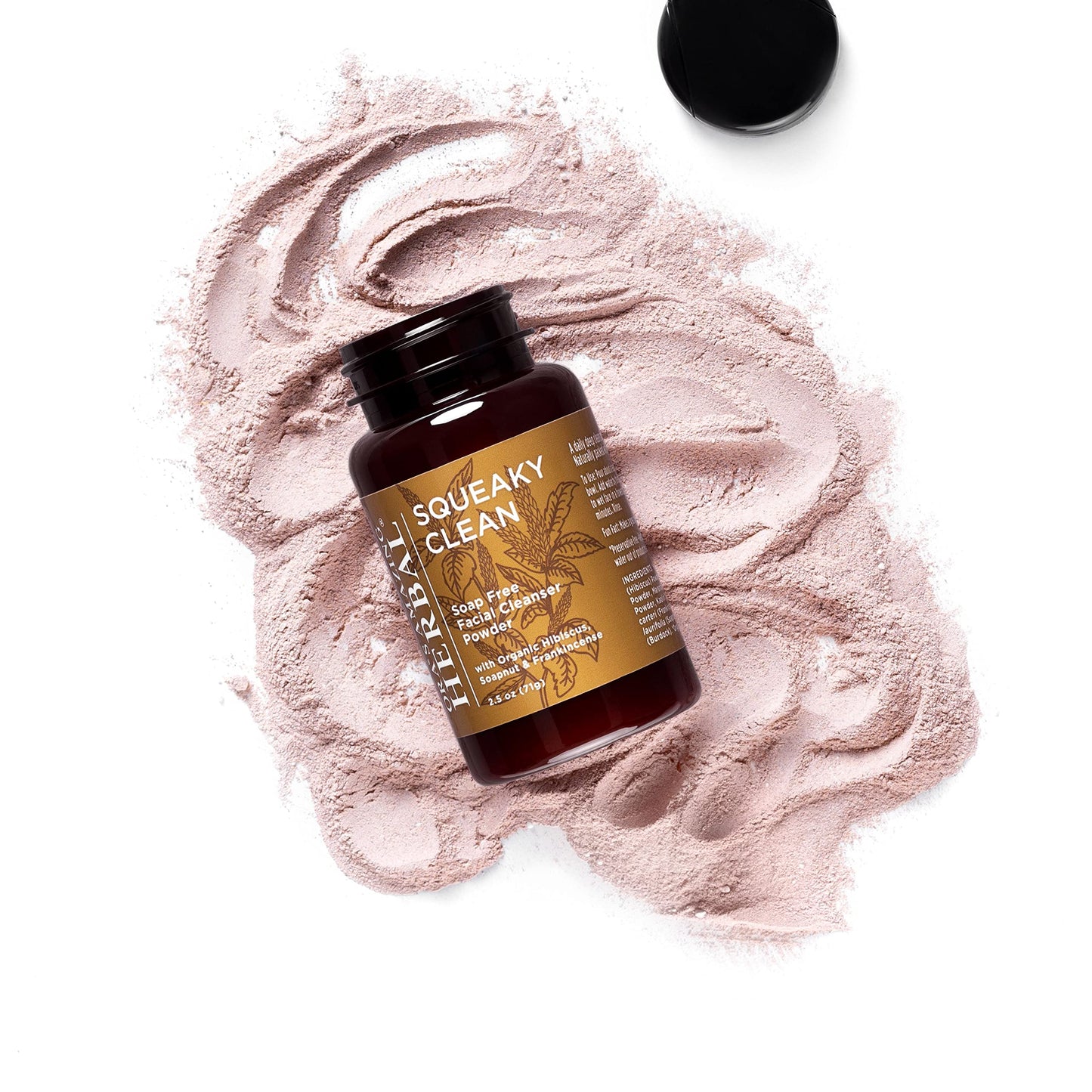 Ora's Amazing Herbal Squeaky Clean, Vegan Hibiscus Face Scrub Powder, Frankincense and Clay Facial Exfoliator