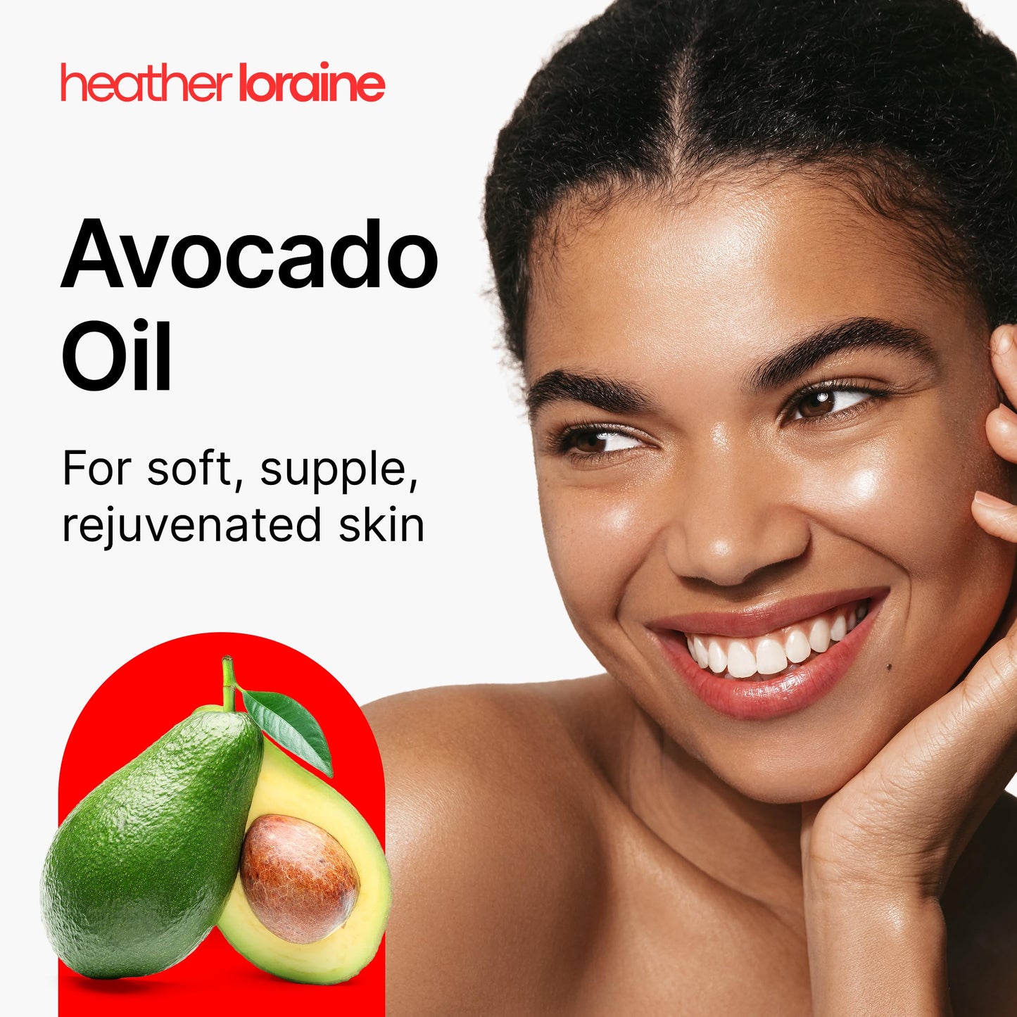 Heather Loraine Avocado Oil, Single-Ingredient Carrier Oil for Face, Hair & Body, Fragrance Free, 2 Fl Oz