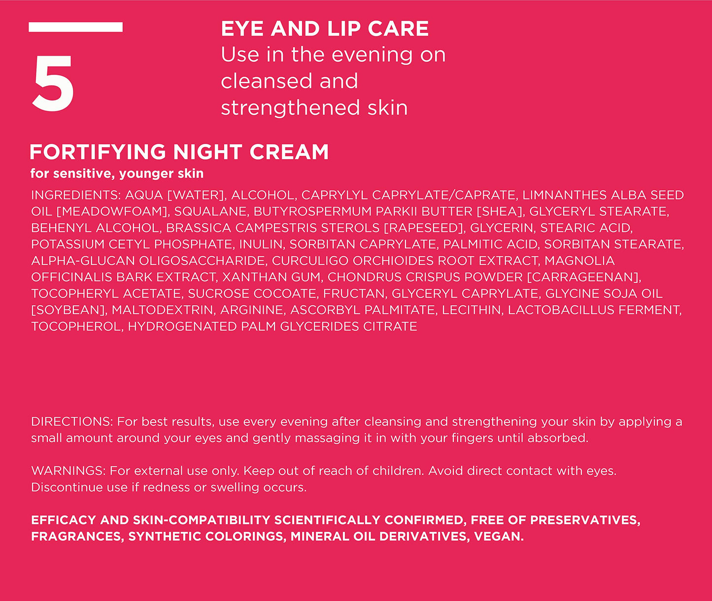 ANNEMARIE BÖRLIND – ZZ SENSITIVE Regenerative Eye Cream – With Vitamin C + E and Meadowfoam Extract to Strengthen the Natural Skin Barrier and Soothe Stressed Skin – Step 5 of 5-0.5 Oz