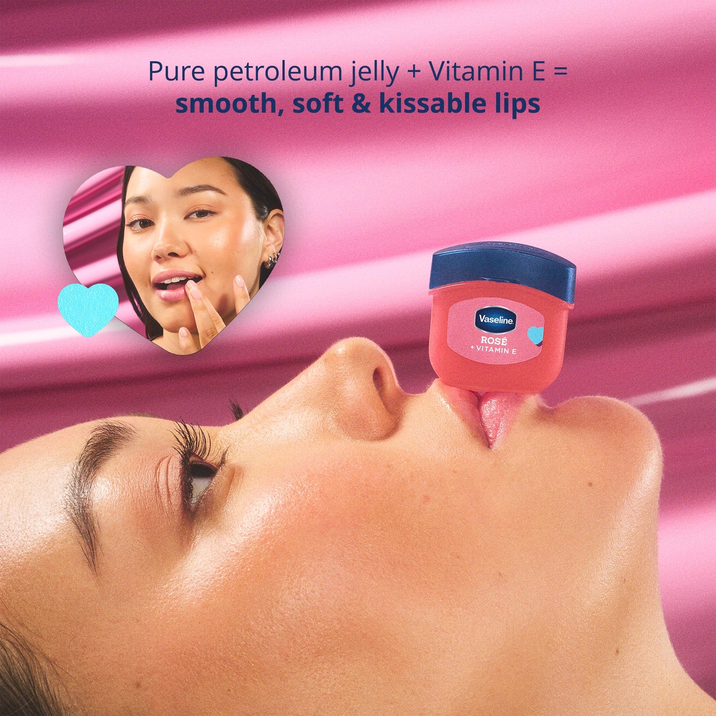 Vaseline Lip Therapy Wild Berry + Rosé Variety 2-Pack – Scented, Lightly Tinted Lip Balms with Vitamin E for Soft, Kissable Lips, 0.25 Oz Ea