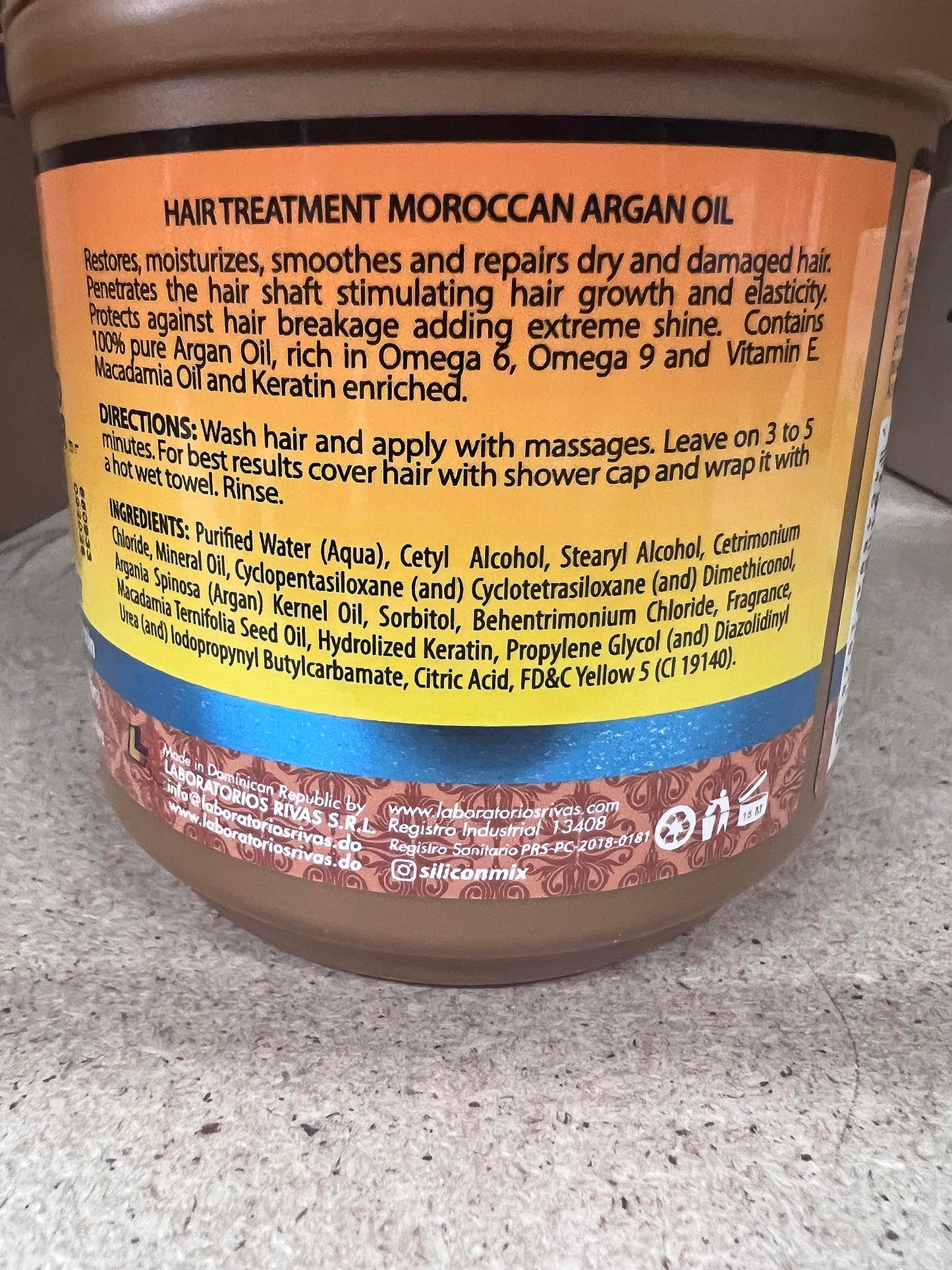 Silicon Mix Moroccan Argan Oil Hair Treatment 16oz Pack of 2