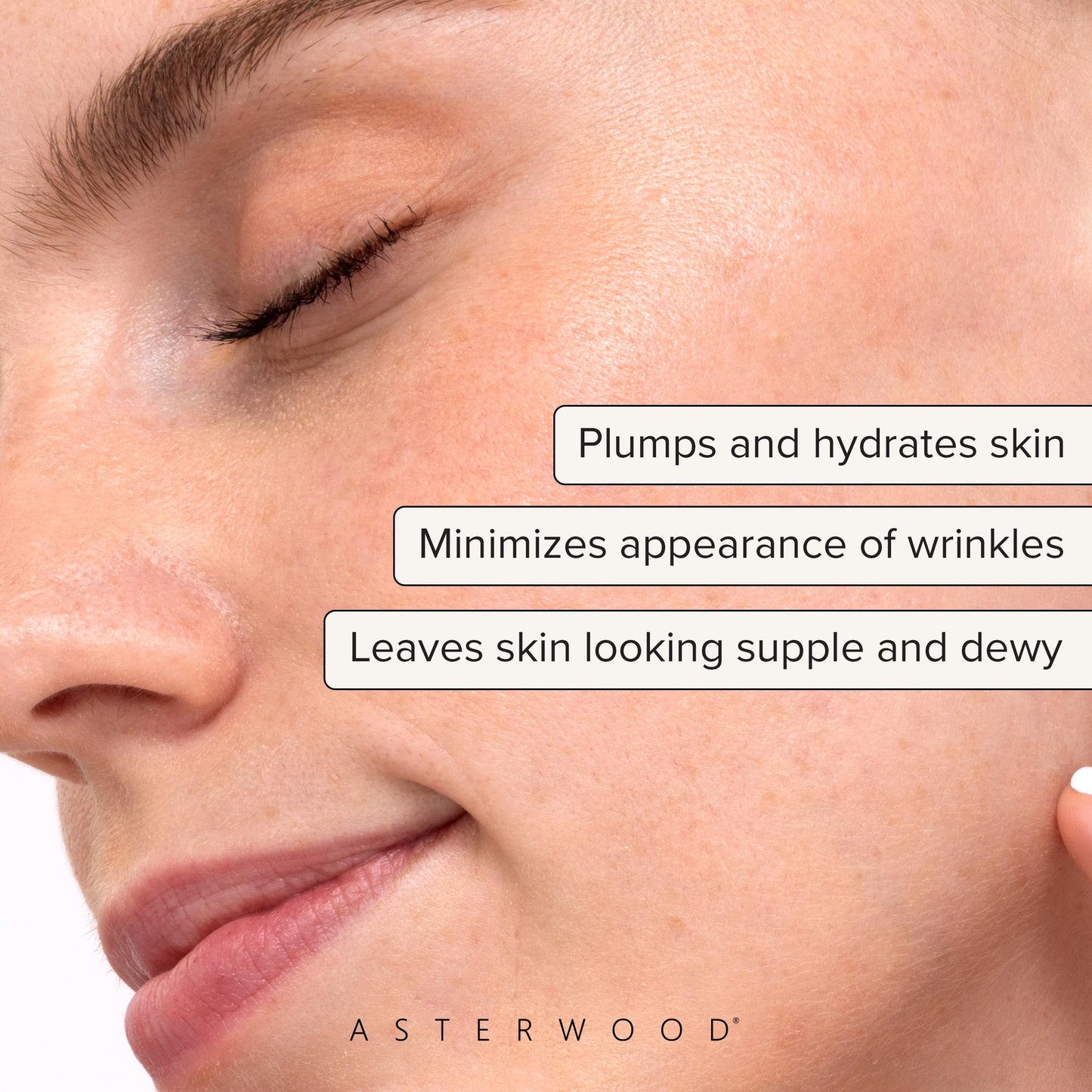 Asterwood Pure Hyaluronic Acid Serum for Face - Plumping, Anti-Aging, Hydrating - Fragrance-Free - 4 Fl Oz