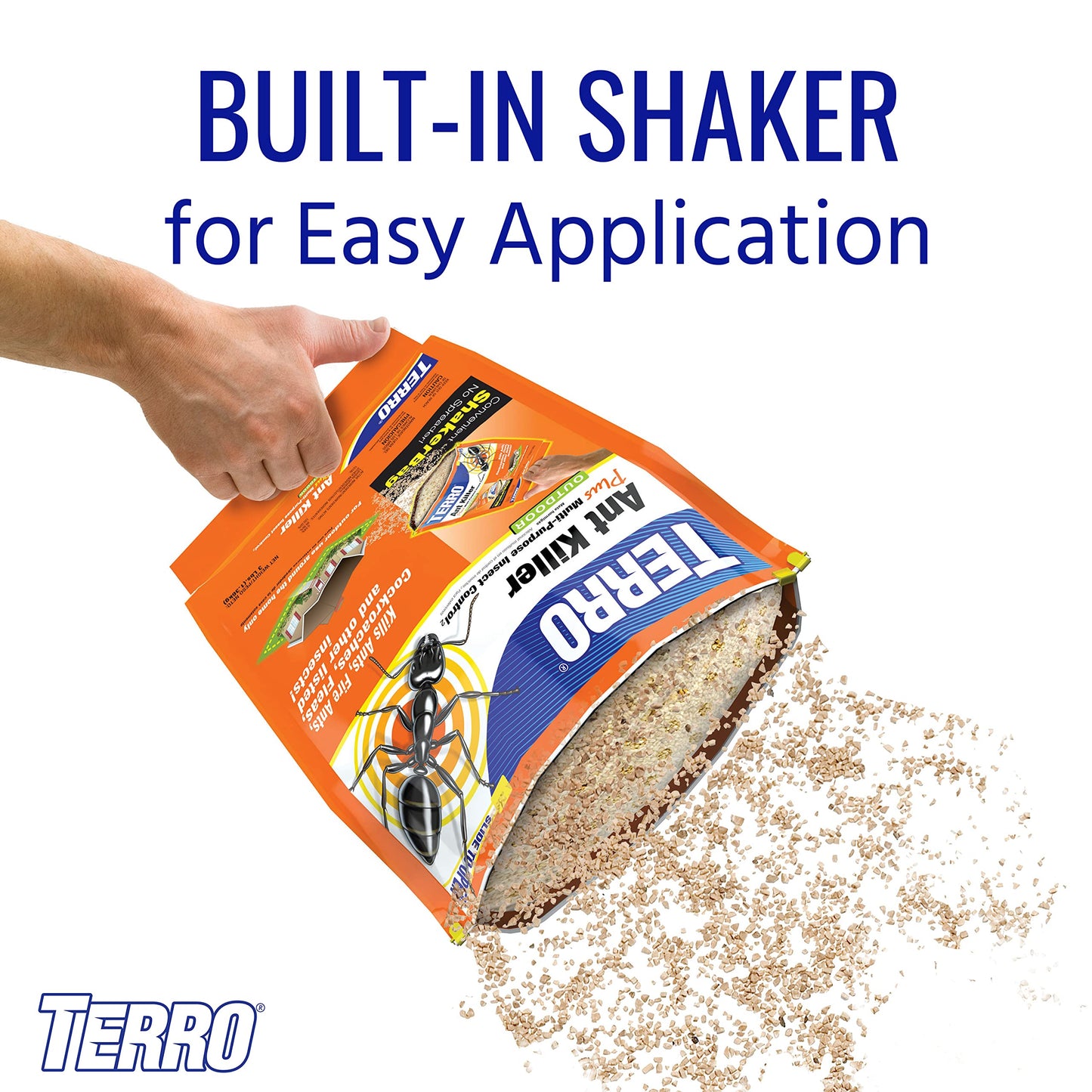 TERRO T901-6 Ant Killer Plus Multi-Purpose Insect Control for Outdoors - Kills Fire Ants, Fleas, Cockroaches, and Other Crawling Insects - 3lb (Pack of 2)