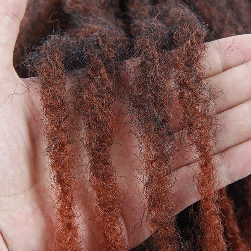 Afro Kinky Twist Crochet Hair Braids Marley Braid Hair 18inch Senegalese Curly Crochet Synthetic Braiding Hair (#1B-350)
