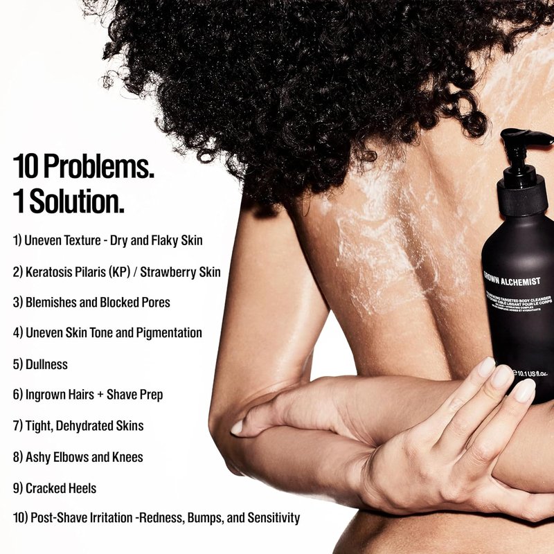 Grown Alchemist Resurfacing Body Cleanser - Acne Exfoliating Wash with Salicylic & Glycolic Acids | 300mL