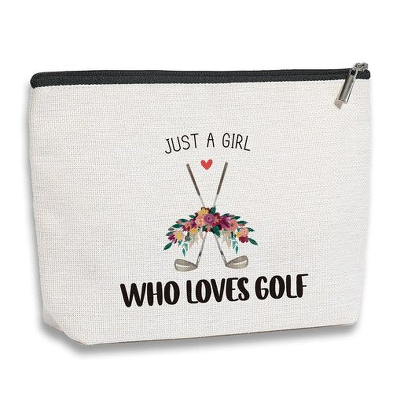 kdxpbpz Golf Gifts Makeup Bag Golf Team Gifts for Golf Lover, Inspirational Gifts for Women Sports Enthusiasts Golfer, Friendship Birthday Gifts for Her Female Friend