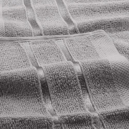 Utopia Towels - 12 Pack Viscose Luxury Wash Cloths Set, 12 x 12 Inches, Cool Grey