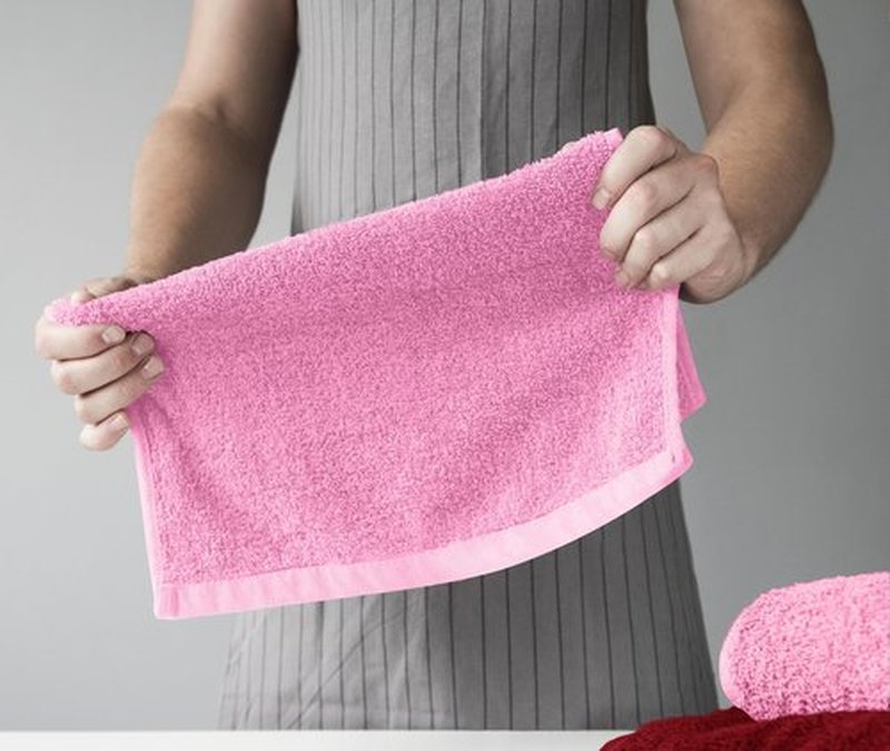 Towel and Linen Mart 100% Cotton - Wash Cloth Set - Flannel Face Cloths, Highly Absorbent and Soft Feel Fingertip Towels (Grey) (Grey, 12) (Red, White & Pink, Pack of 12)