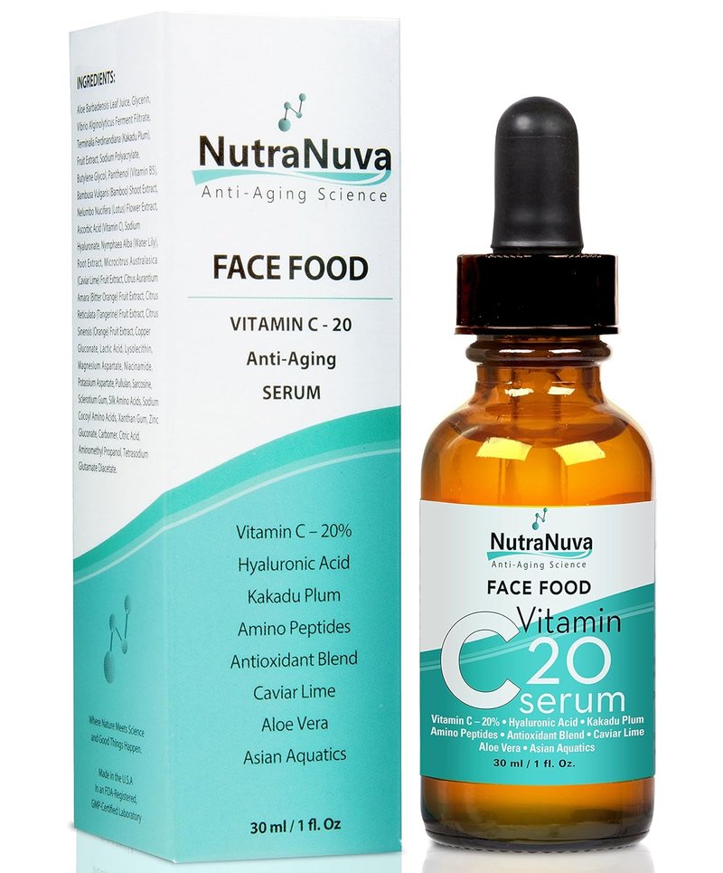 Vitamin C Serum - Anti-Aging Complex with Kakadu Plum & Hyaluronic Acid | 1 Fl. Oz Vegan Formula for Wrinkles & Age Spots