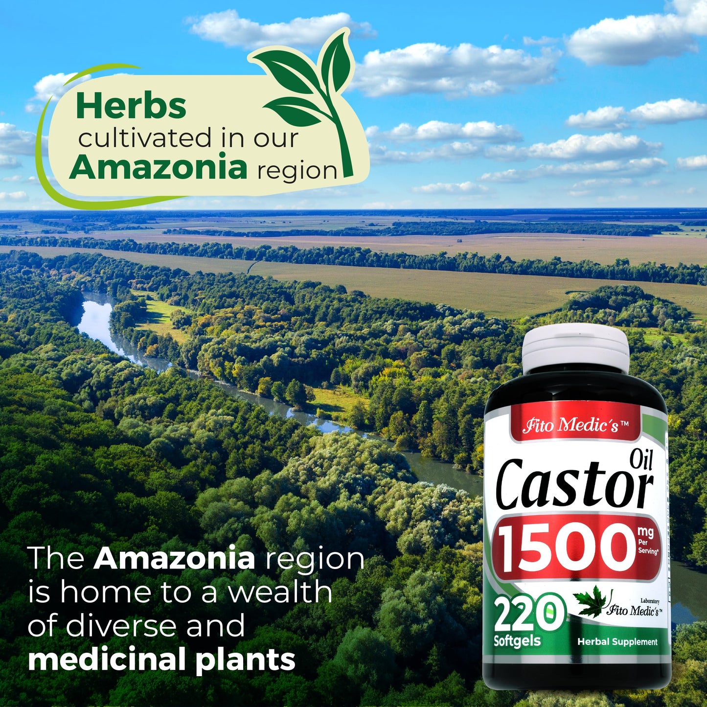 FITO MEDIC'S Lab | Castor Oil Pills |220 softgels | Castor Oil softgels | Concentrate Extract