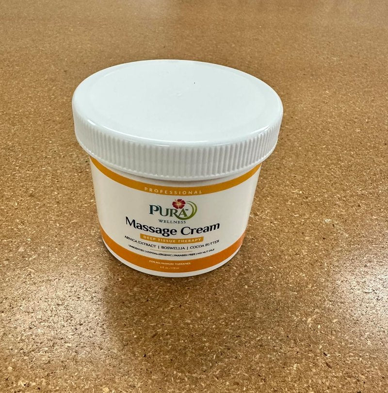 Deep Tissue Therapy Massage Cream - Natural Unscented Formula for Muscle Relief | 4 Fl Oz
