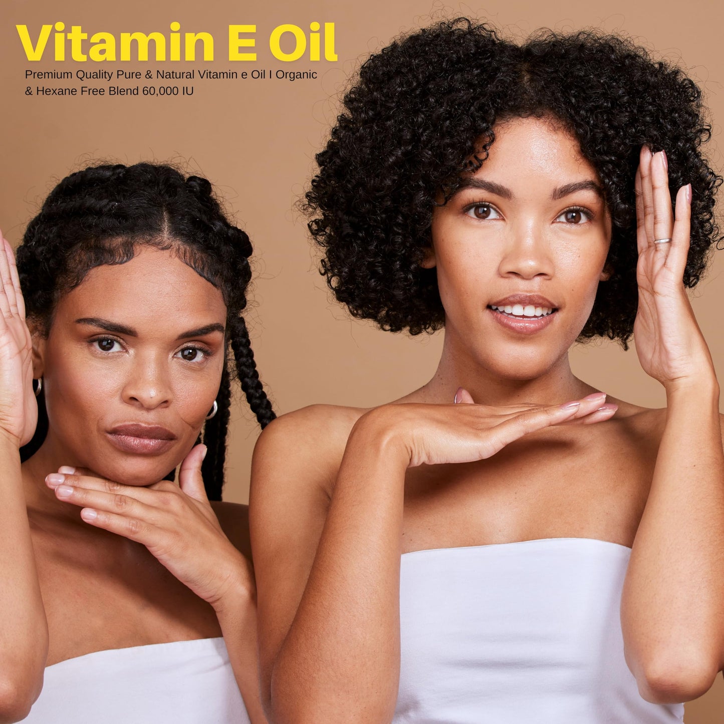 SAHAK Vitamin E Oil Blend 60,000 IU – Organic Vitamin E Oil for Skin, Hair & Nails | Ready-to-Use Body & Face Moisturizing Oil