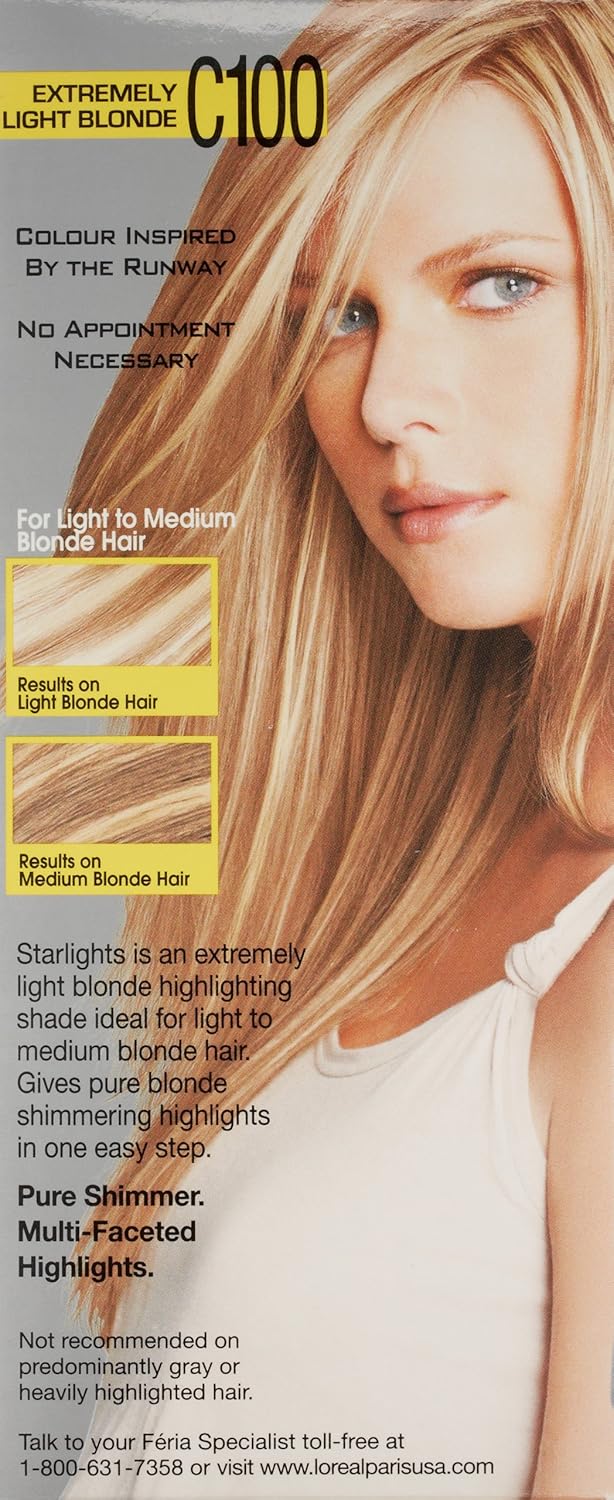 Feria Multi-Faceted Shimmering Permanent Hair Color Kit - C100 Star Lights Extreme