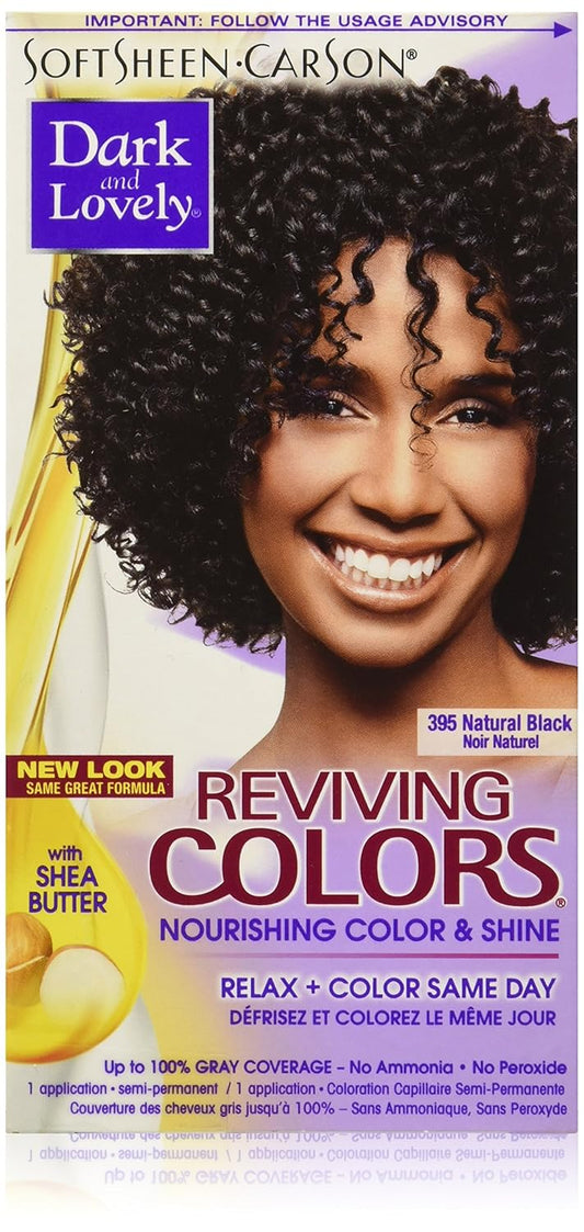Dark and Lovely Reviving Colors Nourishing Hair Color, Spiced Auburn 393 - SoftSheen-Carson