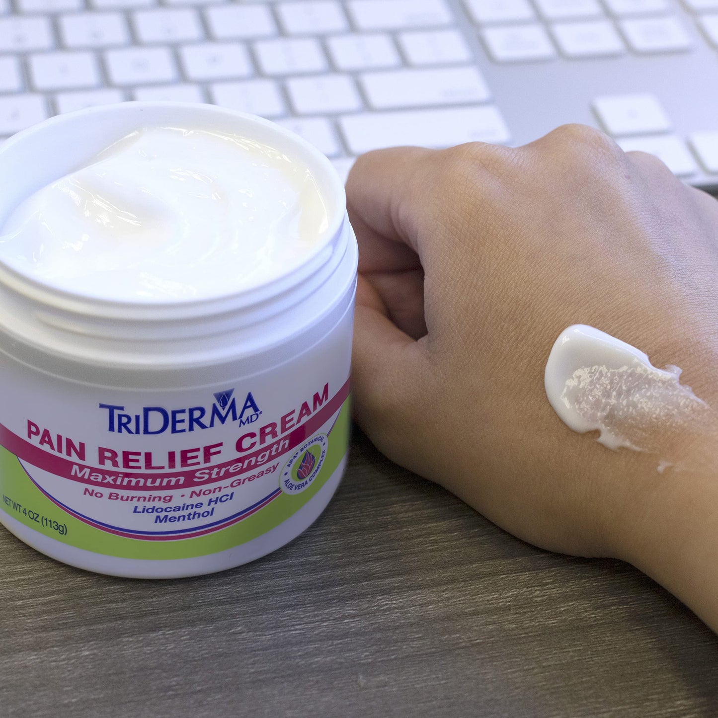 TriDerma Pain Relief Cream (4 Ounces (2 Pack Bundle)