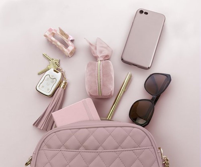 Pinch Provisions Minimergency Kit for Brides, Velvet Dusty Rose, Includes 21 Must-Have Emergency Essential Items for Your Wedding Day, Compact, Multi-Functional Zipper Pouch, Perfect Survival Kit Gift