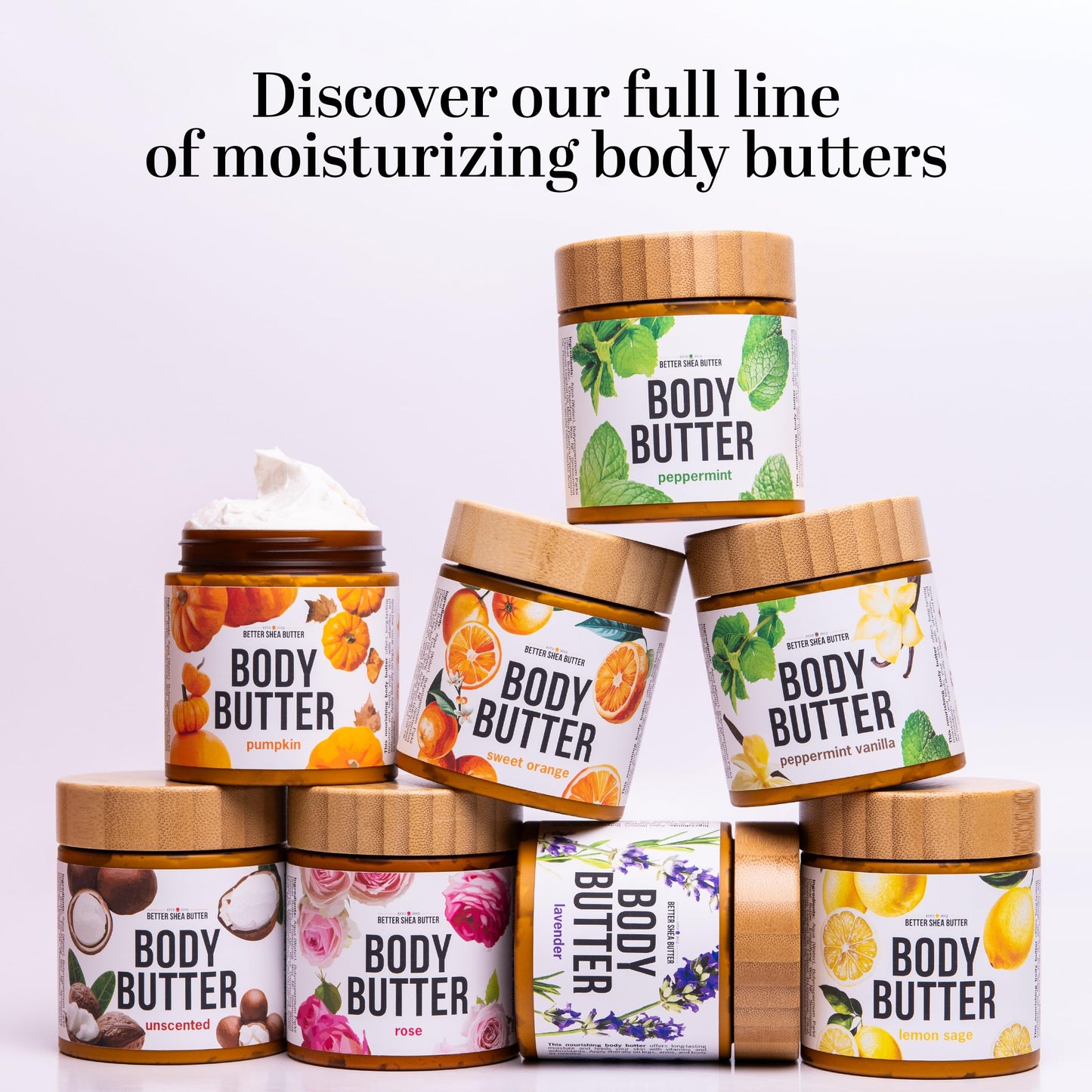 Peppermint Vanilla Body Butter - Natural Lotion for Women with Shea Butter & Jojoba Oil - Non-Greasy Whipped Body Lotion for Dry Skin - Vanilla Scented Peppermint Body Lotion