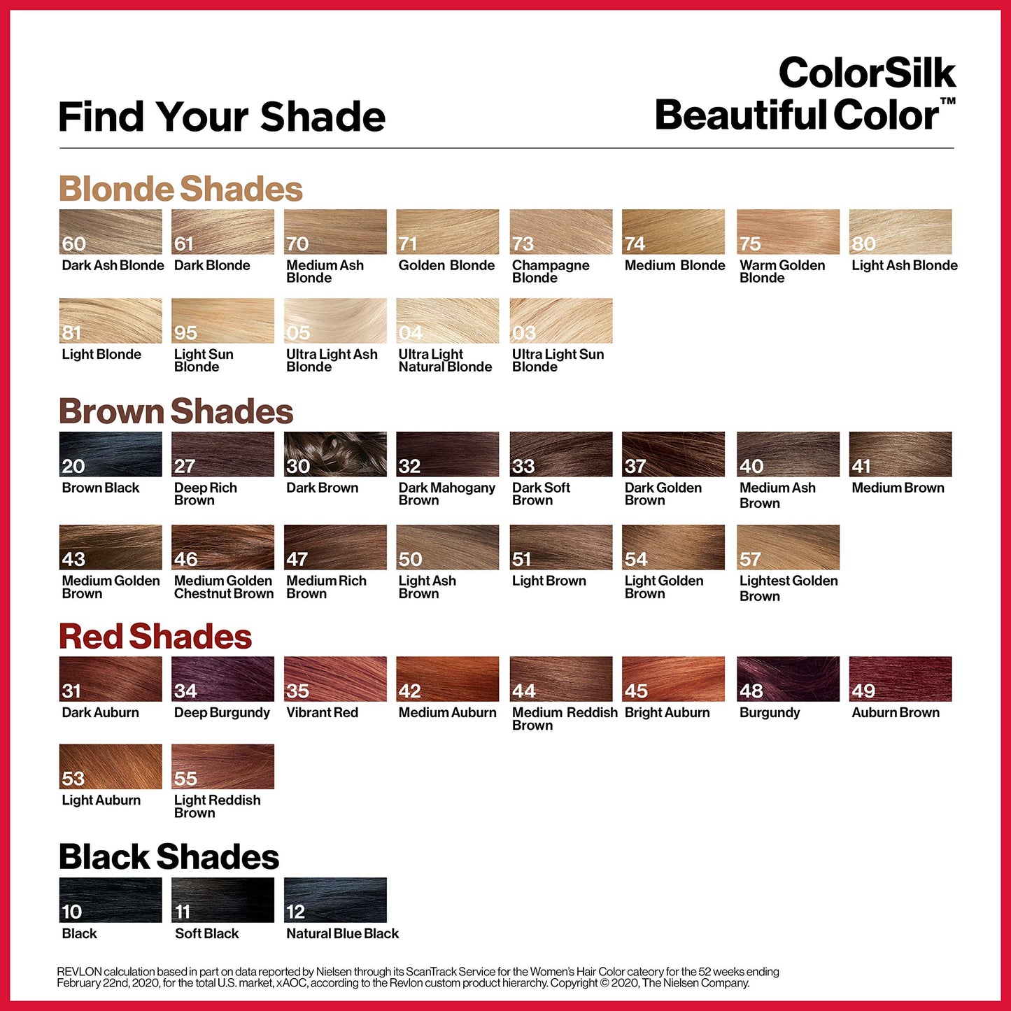 Revlon Permanent Hair Color, Permanent Hair Dye, Colorsilk with 100% Gray Coverage, Ammonia-Free, Keratin and Amino Acids, 49 Auburn Brown, 4.4 Oz (Pack of 3)