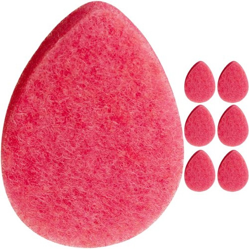 KOL Face Scrubber, Rose Infused Exfoliating Facial Cleansing Pads, Disposable Exfoliator Face Sponge for Daily Face Cleaning and Makeup Removal, 6 Count