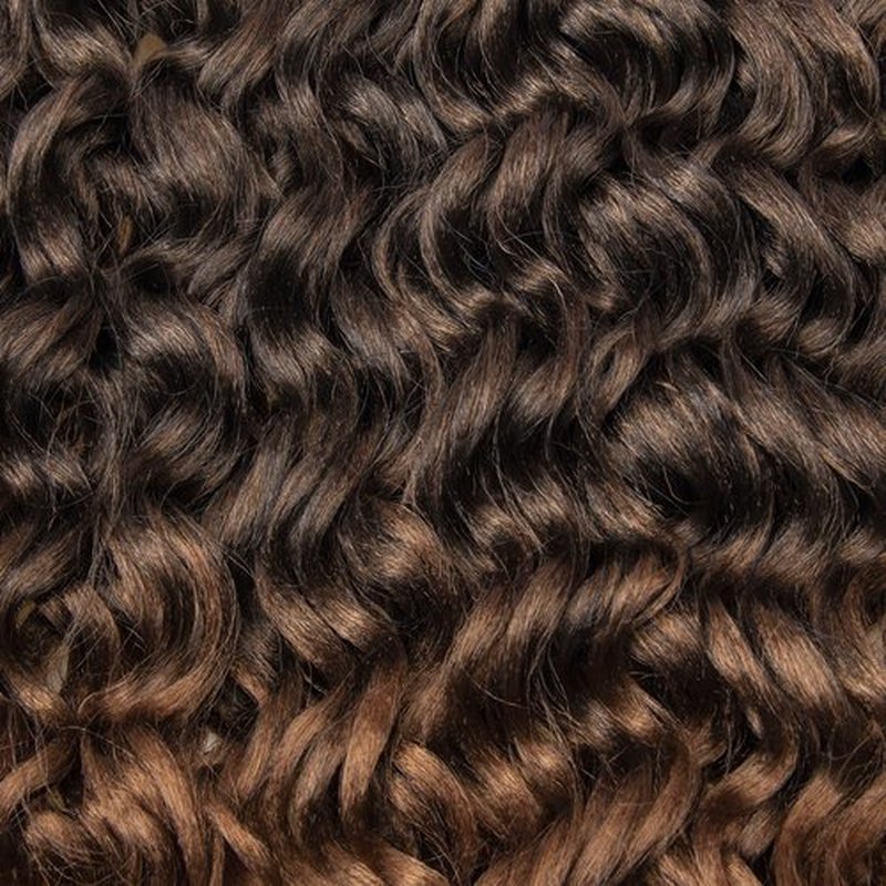 Ocean Wave Crochet Hair 18inch Deep Wave Curly Crochet Hair For Women,Ombre Brown Hawaii Curly Braiding Hair Synthetic Bohemian Crochet Braid Water Wave Crochet hair Extensions (6Packs, 1B/30)