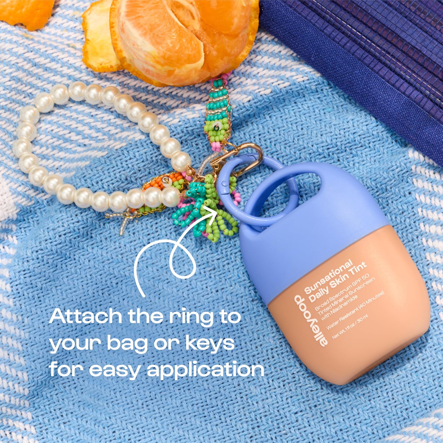 Alleyoop Sunsational Tinted Moisturizer SPF 50 for Face Broad Spectrum – 100% Mineral Face Sunscreen with Jojoba, Hydrating & Soothing Tinted Sunscreen, Vegan & Cruelty-Free (Golden Hour)