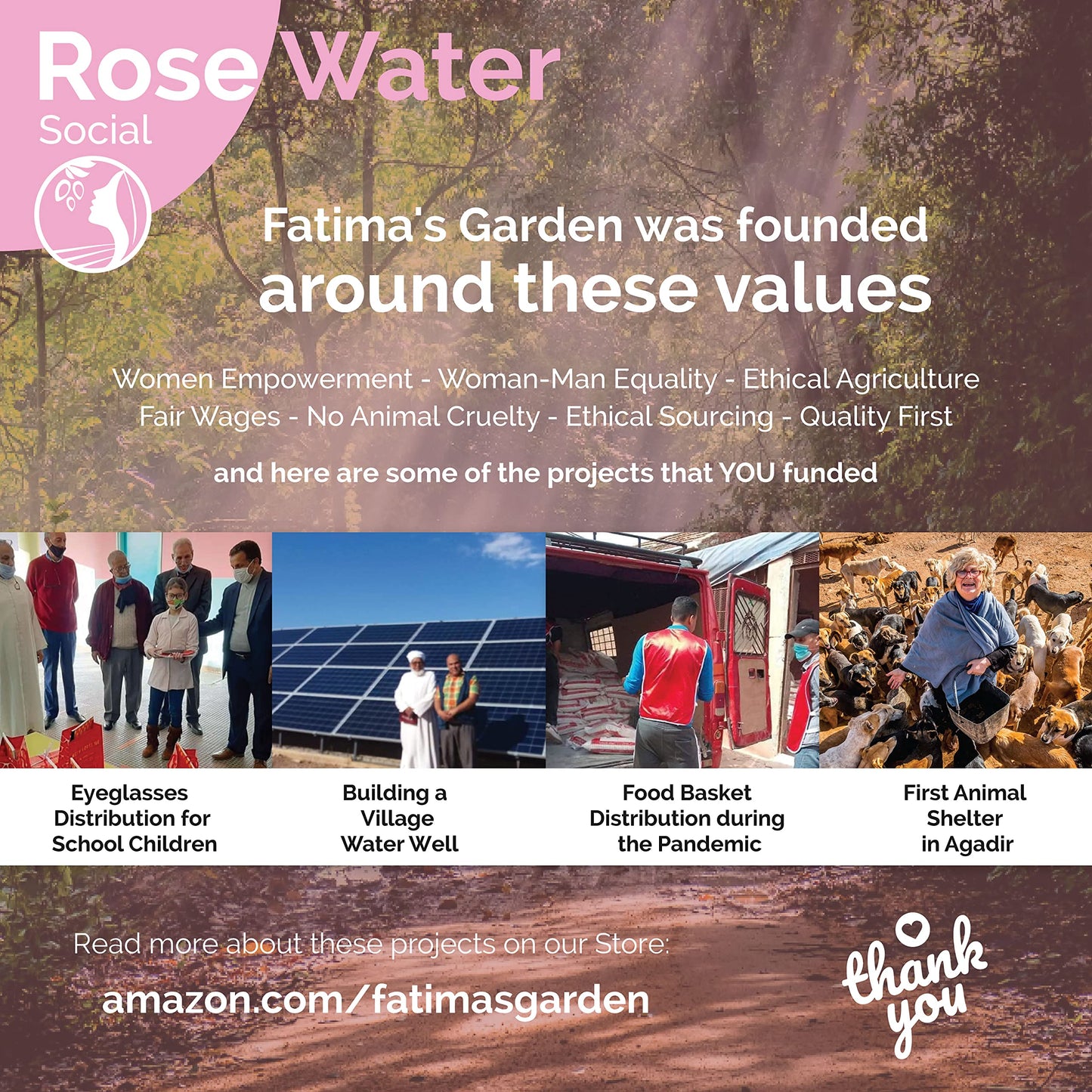 Fatima's Garden Rose Water Toner - Organic Hydrating Toner, 100ml