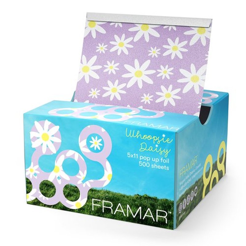 FRAMAR Whoopsie Daisy Hair Foil – Hair Foils For Highlighting, Pop Up Foil For Hair Highlighting, Salon Foils For Hair Highlighting Kit, Long Hair Foils For Bleach, Salon Foils For Hair Stylist – 500