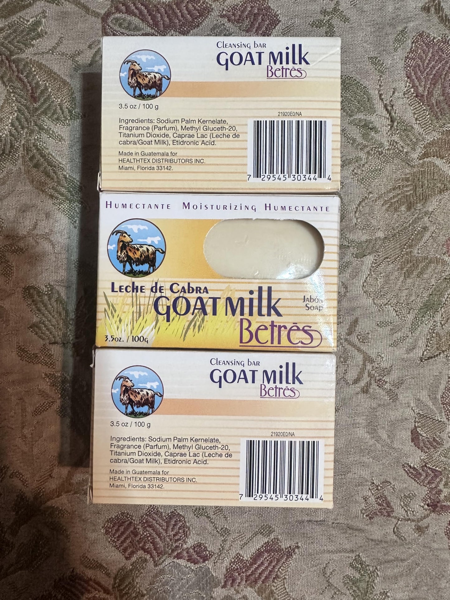 Betres, Goat Milk Bar Soap (3 Pack) 3.5oz