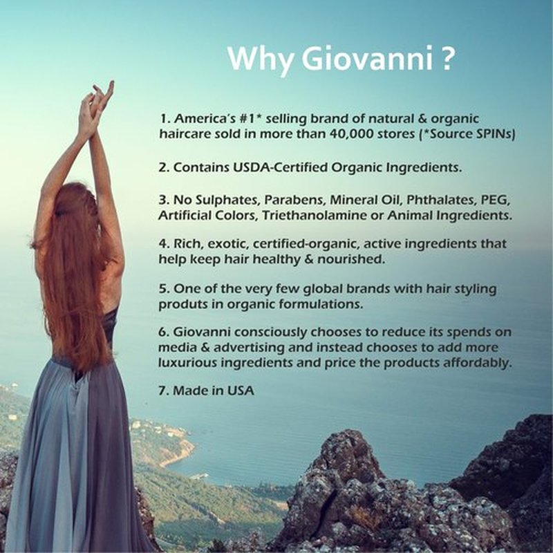 GIOVANNI Mousse Air-Turbo Charged, Hair Styling Foam - Lightweight for Natural Curls, Medium to Firm Hold, Add Texture & Shine, Curly Hair Products, No Parabens, Color Safe - 7 oz (Pack of 3)