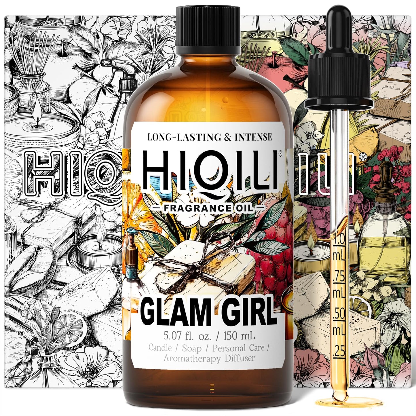 HIQILI Glam Girl Fragrance Oil for Diffusers,Candle & Soap Making