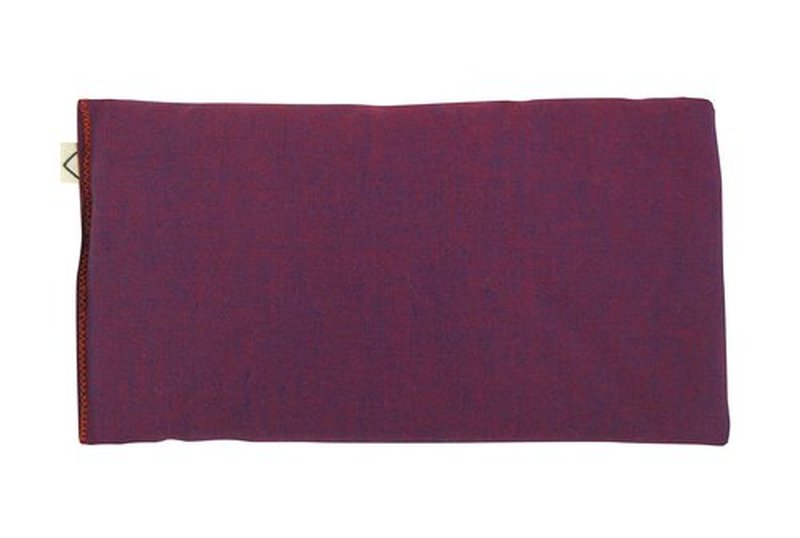 Peacegoods SCENTED Lavender Flax Seed Eye Pillow - 4 x 8.5 - Soft & Soothing Cotton - Naturally Calming Colors - purple magenta