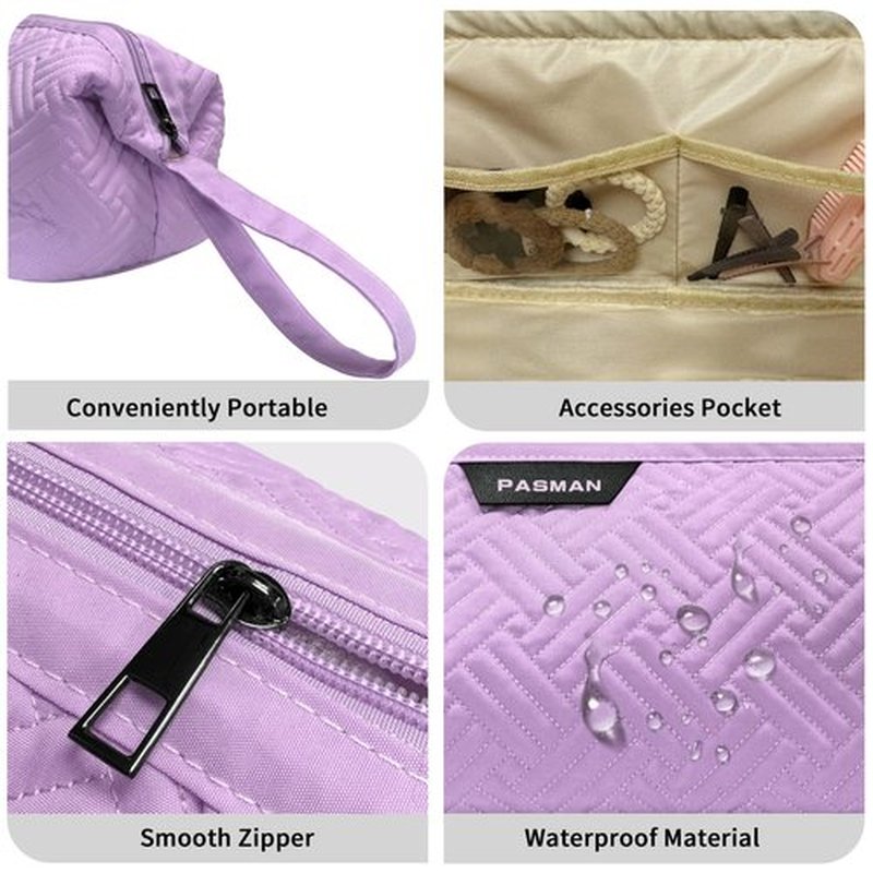 Hair Tools Travel Bag for Shark Flex,Carrying Case Flat Curling Iron Waterproof Organizer,Compatible with FlexStyle Attachment (Purple)