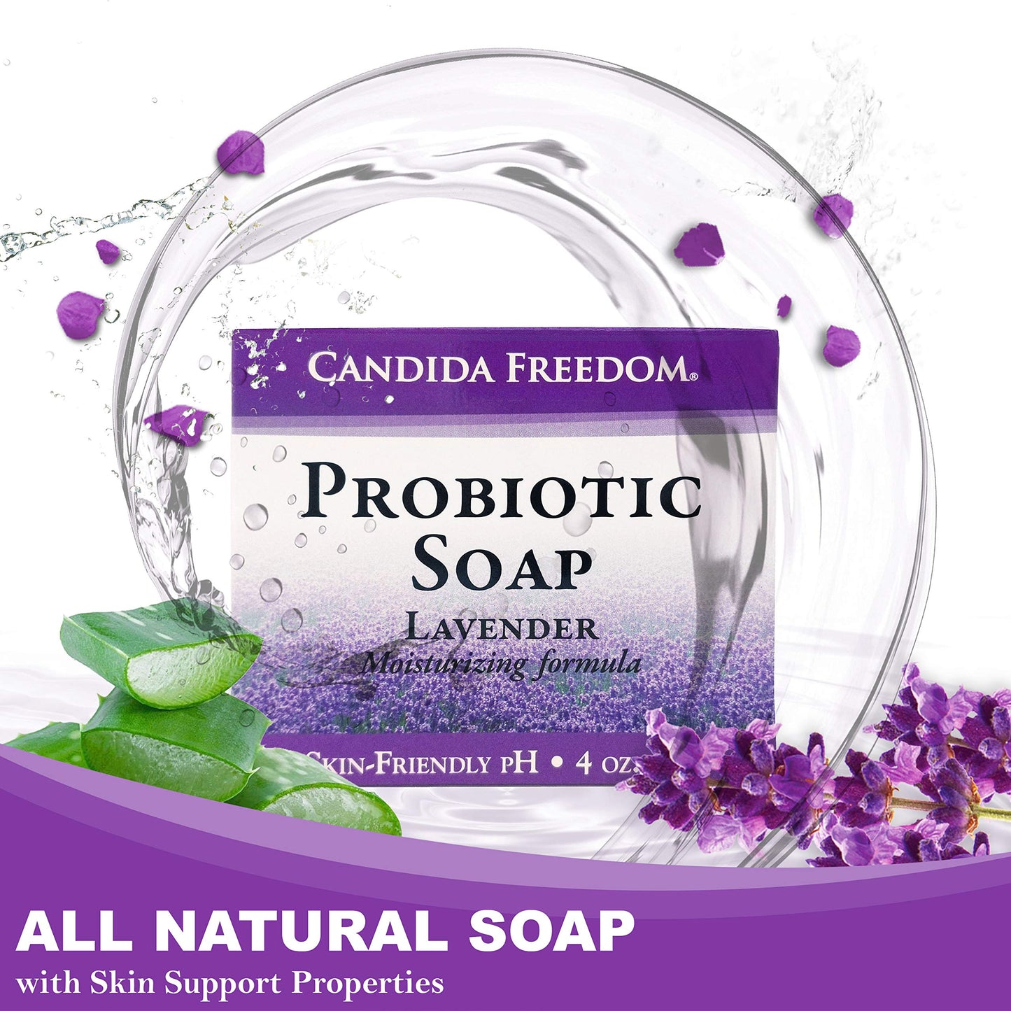 Massey’s CF 100% Natural Probiotic Soap - Lemon and Lavander Body Soap - Sensitive Skin Face Wash with AcneZero Skin Cleanser