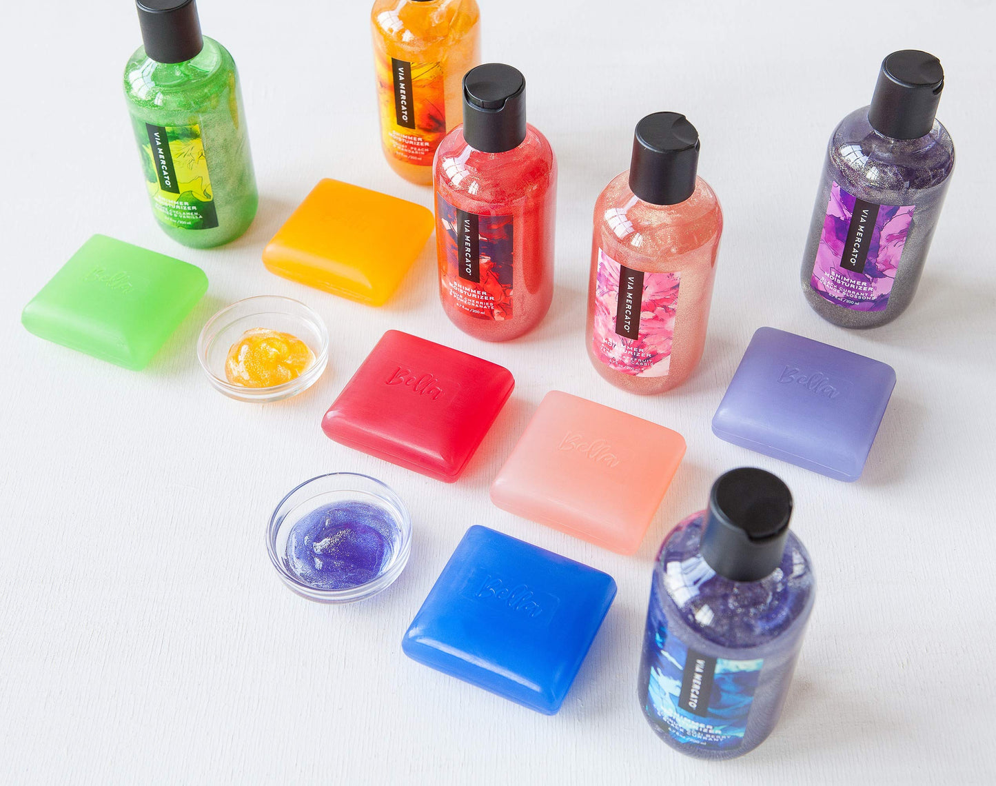 Via Mercato Bella Collection, Hydrates & Invigorates, Glycerin Soap, 100 Gram, No. 4 - Pink Grapefruit, Vervain & Cassis